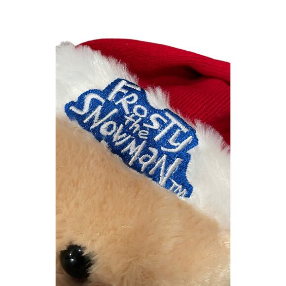 Christmas Bear Plush With Frosty The Snowman Sweater & Santa Hat 19” Stuffed Toy - Picture 5 of 8